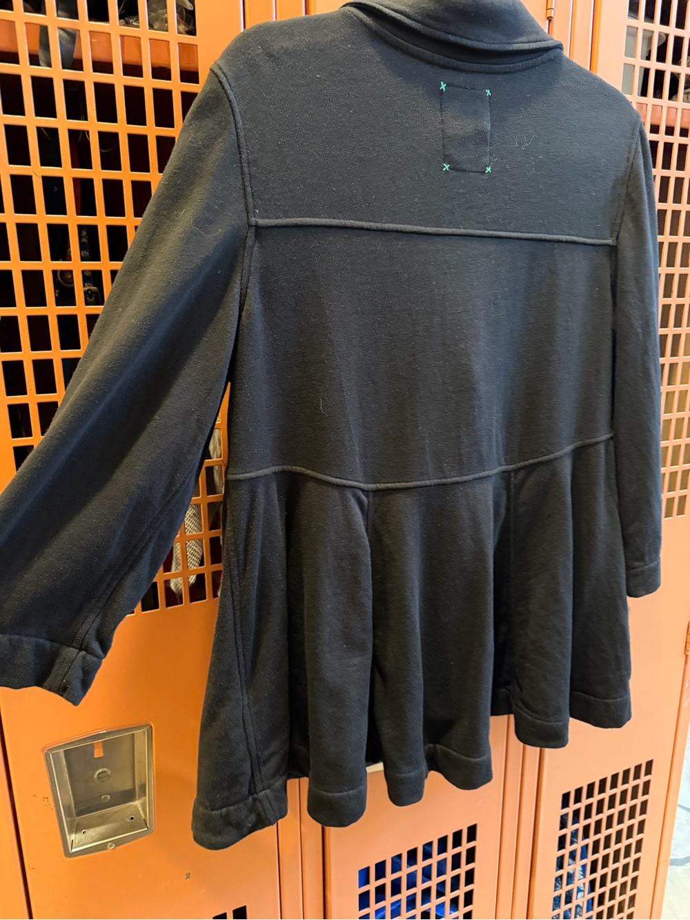Anthropologie Allihop black Peplum Button-Front knit jacket. Size Large. EUC - Picture 4 of 7